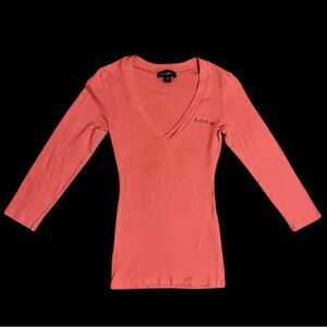 Bebe 3/4 Sleeve V-neck - Sz Small